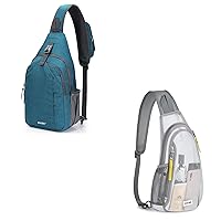 G4Free Sling Bag RFID Blocking Sling Backpack and Stadium Approved Clear Crossbody Backpack