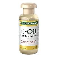 Nature’s Bounty Vitamin E Oil, Supports Immune & Antioxidant, 30,000IU Vitamin E, Topical or Oral, 2.5 fl Oz