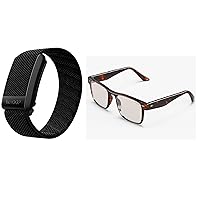 4.0 with 12 Month Subscription – Wearable Health, Fitness & Activity Tracker with Blue Light Glasses - Remy Tortoise Frames w/All-Day Lenses