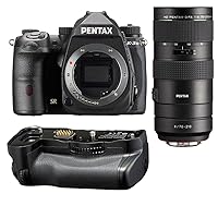 Pentax K-3 Mark III APS-C-Format DSLR Camera, Black with Pentax HD PENTAX-D FA 70-210mm F4 ED SDM WR Lens, Pentax D-BG8 Battery Grip