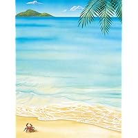 Great Papers! Tropical Beach Letterhead, Printer Friendly, 8.5”x11”, 80 Sheet Pack (2014233)
