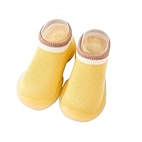 Little Kid Running Shoe Autumn Children Toddler Shoes Boys and Girls Floor Sports Socks Shoes Solid Girls Cleats Size 6