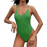 Generic One Piece Black Swimsuits for Women Swimsuit One Piece for Women One Piece Swimsuit Swim Wear Female Racerback Swimsuits for Women One Piece Swimsuit Women Long Torso One Green M