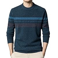 Men's Sweater 100% Wool Sweater Crew Neck Clothing