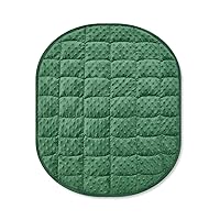 Weighted Lap Blanket 7lbs for Adult,Perfect for Relaxation, Lounging, Napping, Sleeping & Travel,Luxury Minky Weighted Body Blanket,Weighted Throw Blanket-Dark Green Minky Dot, 29