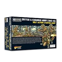 Warlord Bolt Action British & Canadian Army 1943-1945 Starter Set 1:56 WWII Military Table Top Wargaming Plastic Model Kit 402011021