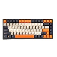 YUNZII KC84 84 Keys Hot Swappable Wired Mechanical Keyboard with PBT Dye-subbed Keycaps, Programmable, RGB,NKRO,Type-C Cable for Win/Mac/Gaming/Typist (Gateron Black Switch, Carbon Retro)