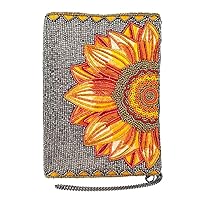 Mary Frances Follow The Sun Beaded Sunflower Mini Handbag Crossbody, Multi