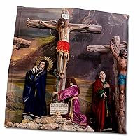 3dRose Crucifixion Scene Inside a Church, San Miguel de Allende, Mexico. - Towels (twl-229231-3)
