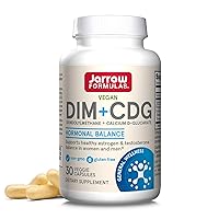 Jarrow Formulas DIM + CDG, Dietary Supplement, Liver Detox Support for Healthy Hormone Regulation and General Wellness, 30 Veggie Capsules, Up to a 30 Day Supply (Pack of 12)