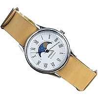 Raketa Quartz Mens Watch Bracelet Stainless Steel Watch Condition Gift Idea (Milk Chocolate Strap)