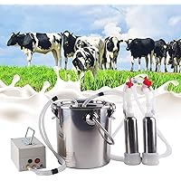 Electric Milking Machine Portable Breast Pump with 9L Goat and Sheep Breast Dissolving Device Small Farm Vacuum Goat Milking Machine