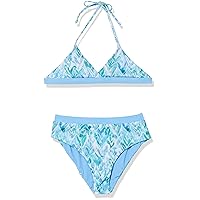 Splendid girls Graffiti Heart Reversible Wrap Triangle Bra & Reversible Highwaist Pant SetBikini Set