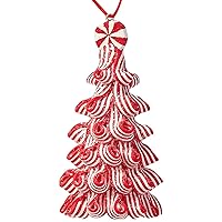 Christmas Soft Pottery Pendant Santa Candy Tree Hangable Ornament for Festival Holiday Party Background Decor Christmas Pendant