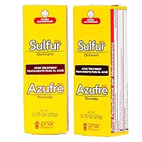 Grisi Sulfur Soap Acne Treatment Bar Soap 3-Pack and Sulfur Ointment for Pimples Blackheads Blemishes 2 Count