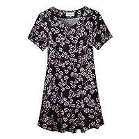 LARACE Plus Size Tops for Womens T Shirts Button Down Summer Clothes Short Sleeve Tunics Casual V Neck Blouses
