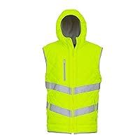 Unisex Adults Hi Vis Kensington Hooded Gilet