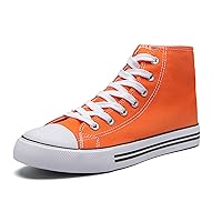 Women's High top Sneakers Classic High Tops Canvas Shoes for Women Lace up Tennis Shoes Fashion Canvas Sneakers Casual Shoes for Walking