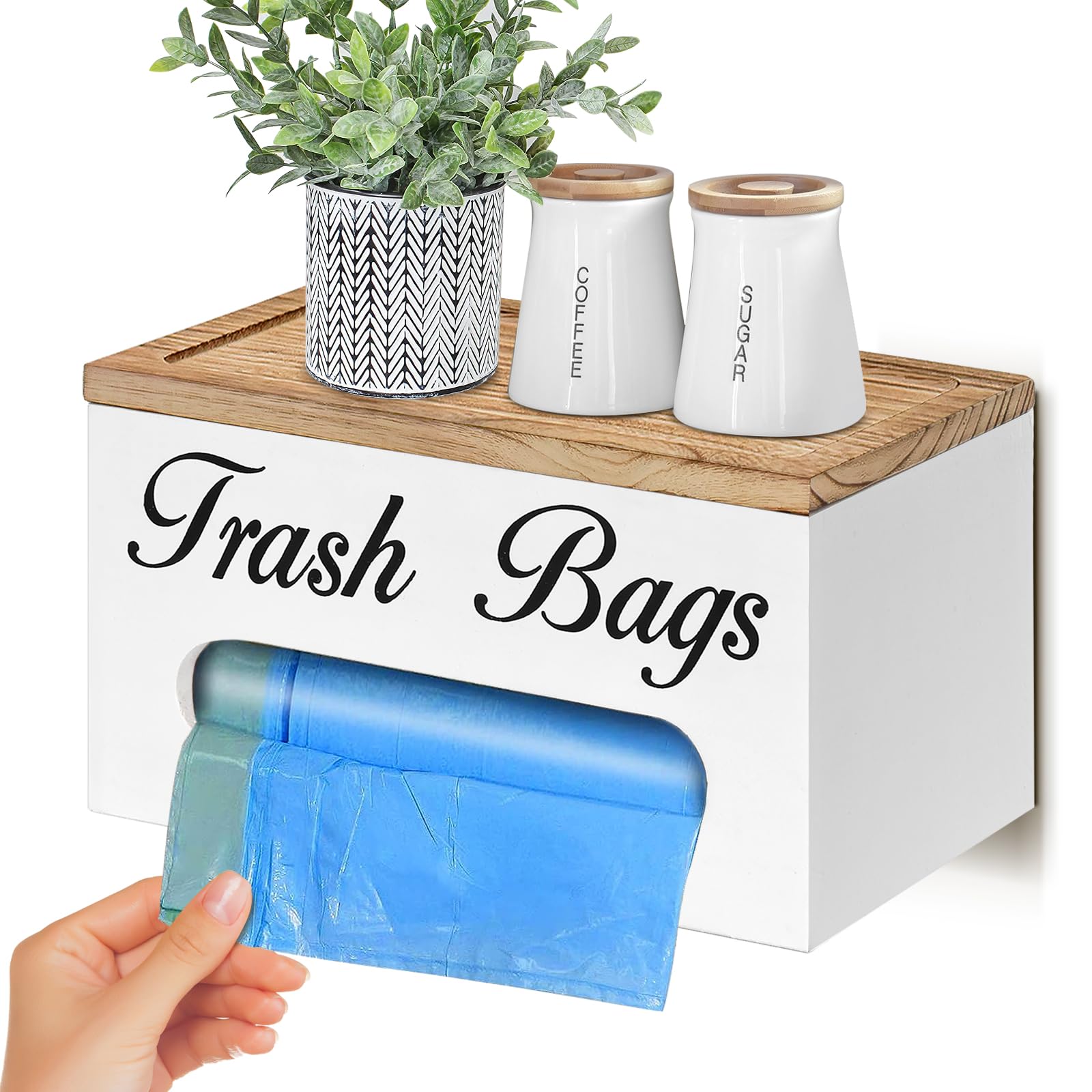 VARIERA Plastic Bag Dispenser Ideal for Storing Things Like Plastic Bags,Toilet/Kitchen  Rolls,Gloves and