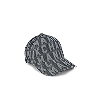 A | X ARMANI EXCHANGE Men's Limited Edition Denim Capsule Hat, Navy Allover Logo