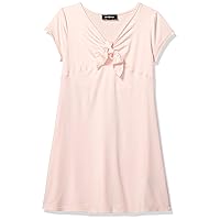 Amy Byer Girls' Short Sleeve Tie Front Dress