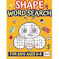 Shape Word Search for Kids Ages 6-8: 101 Shaped Puzzles with Super Fun Themes to Boost Language & Cognitive Skills for Boys & Girls, Volume 2 (Shaped Word Search for Kids 6-8)