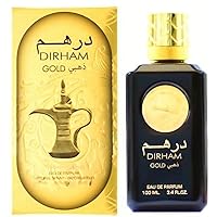 Ard Al Zaafaran Dirham Gold Eau De Parfum Spray, 3.4 Ounce (Unisex)