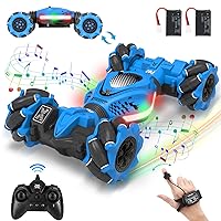 RC Car Gesture Sensing RC Stunt Car, Toys for Boys Girls 6-12, Best Gifts for Kids Boys 6 7 8 9 10 11 12 Years Old, 2.4GHz 4WD RC Cars Off-Road 360° Rotate All-Round Drift with Lights Music