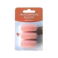 Extra Coarse 3 Refill Rollers Best Fit for Electric Callus Remover CR900 - Foot Care for Healthy Feet - Pedicure File Tools - Replacement 3 Pack Extra Coarse (Peach)