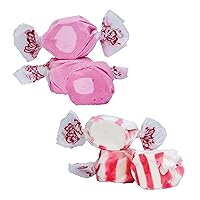 Taffy Town Bubble Gum & Peppermint Salt Water Taffy Bundle - 5 lbs - Old Fashioned, Soft, Chewy & Creamy Gourmet Taffy Candy Bulk for Party Favors & Goodie Bags - Gluten-free & Peanut-free