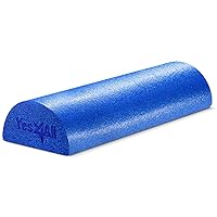 Yes4All Soft-Density Half/Round PE Foam Roller 12/ 18/ 24/ 36 inch for Back, Legs, Exercise, Yoga & Physical Activities