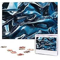 Silver Foil Art Print Puzzles Personalized Puzzle for Adults Wooden Picture Puzzle 1000 Piece Jigsaw Puzzle for Wedding Gift Mother Day
