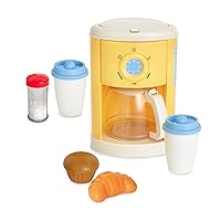 Casdon Coffee to Go | Fillable Coffee Maker for Children Aged 3 Years & Up | Includes Cups & Play Food!
