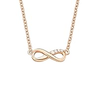 s.Oliver 925 Sterling Silver Women's Jewellery, with Synthetic Cubic Zirconia, Infinity, Comes in Jewellery Gift Box