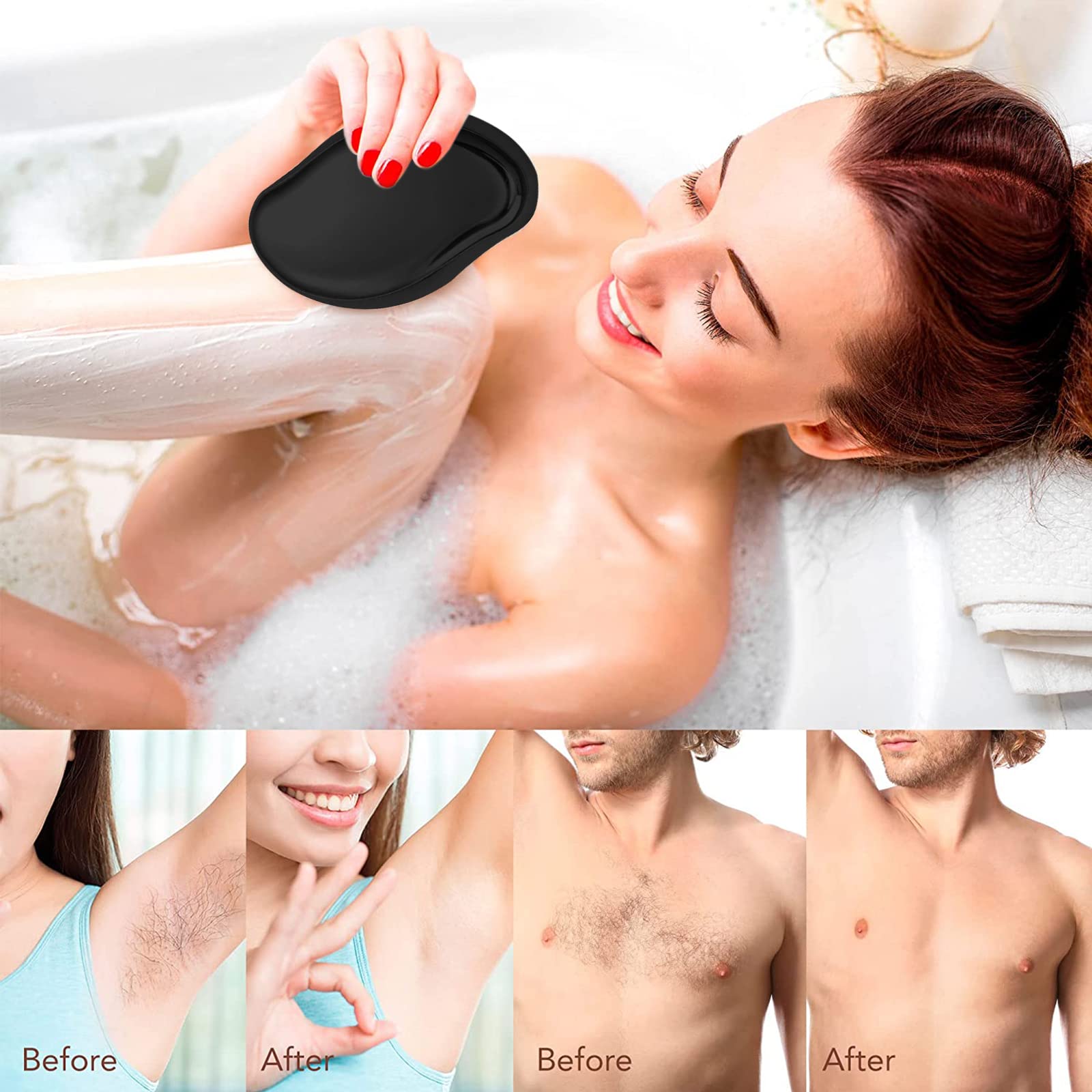 Body Hair Removal Device Scrub Smooth Skin Arms Legs Effective Safe | eBay