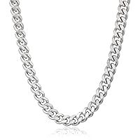 Amazon Essentials Stainless Steel 8MM Cuban Chain (previously Amazon Collection)