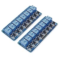 Gasea 2pcs 8 Channel DC 5V Relay Module with Optocoupler for Arduino Raspberry Pi DSP AVR PIC ARM