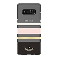 kate spade new york Flexible Hardshell Case for Samsung Galaxy Note8 - Charlotte Stripe Black / Blush / Gold