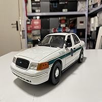 1:18For Ford Crown Victoria Police Car Border Patrol Car Alloy Static Collectible Model Vehicle