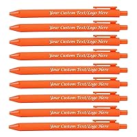Personalized Pens With your Custom Logo or Text 100 Pack Bulkfor Businesses Parties Events