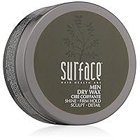 Surface Hair Men Dry Wax, Meltable Wax Styling For Firm And Sculpted Hairstyles 2 oz