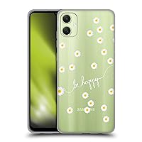 Head Case Designs Officially Licensed Monika Strigel Clear Happy Daisy Soft Gel Case Compatible with Samsung Galaxy A05