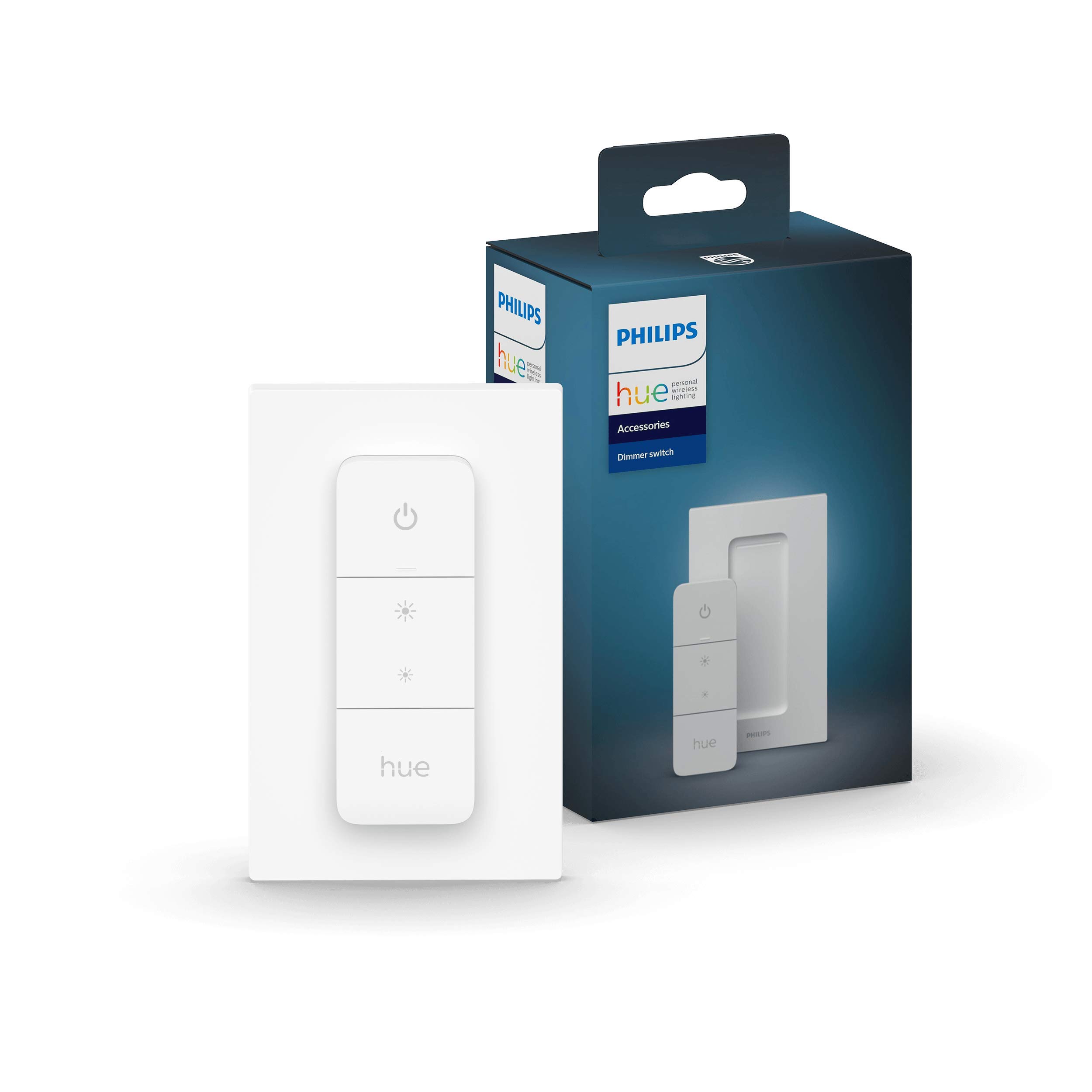 Philips Hue White & Color Ambiance LED Smart GU10 Bulb & Smart Dimmer Switch and Remote, Installation-Free, Smart Home, Exclusively Smart Lights