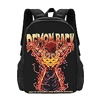 Anime Baki the Grappler Yujiro Hanma Backpack Cartoon Large Capacity Backpacks Laptop Backpack Lightweight Canvas Shoulder bag Outdoor Travel 16-Inch Black