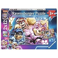 Ravensburger Children's Puzzle 05721 Paw Patrol: The Mighty Movie 2 x 12 Pieces Paw Patrol Puzzle for Children from 3 Years