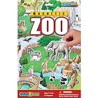 Create-A-Scene — Zoo Magnetic Playset — Portable Mess-Free Magnet Activities — For Ages 3+