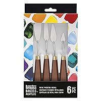 Liquitex BASICS Metal Painting Knife Set, Set of 6
