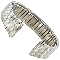 11-14mm Speidel Silver Stainless Steel Ladies Expansion Watch Band 2214/02