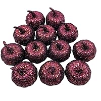 12Pcs Artificial Metallic Glitter Sequins Pumpkin For Party Table Decor DIY Halloween Decoration Latex Headgear Masquerade Costume Cosplay Props Accessories Sound Induction Outdoor Props Yard LED