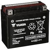 Yuasa YUAM320BS YTX20L-BS Maintenance Free AGM Battery with Acid pack
